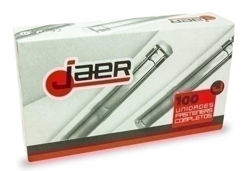 FASTENER JAER METAL DORADO C/50