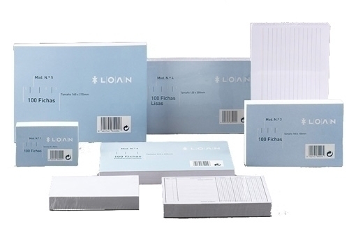 FICHAS LOAN RAYADAS 125x200 (Paq.100)