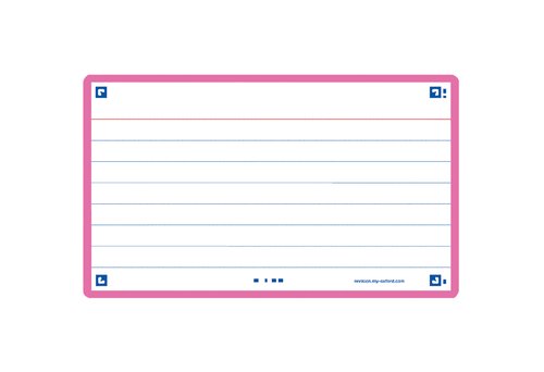FICHAS OXFORD FLASH 75x125 HZ. FUCSIA (3