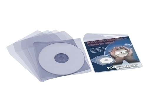 FUNDA CD/DVD IBERP. 130x130 SOLAP. P/100