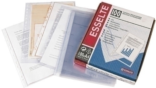 FUNDA MULT.ESS.PVC 80µ LISO A4 11 P/100