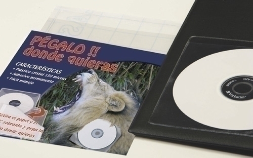 FUNDA CD/DVD IBERP. 130x130 ADHES. P/100