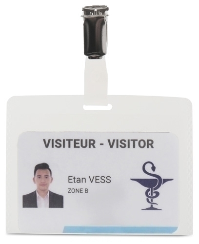 KIT DE 50 IDENTIFICADORES CON PINZA EN PP 95X75MM INCLUYE TARJETAS TARIFOLD 11203
