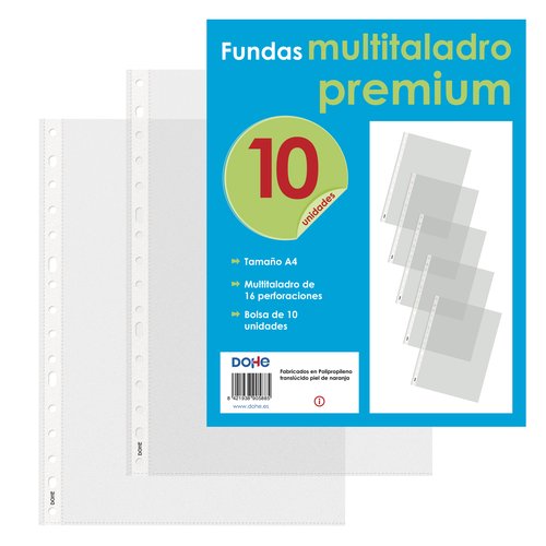 FUNDA MULT.DOHE PP A4 16 TL. P/10