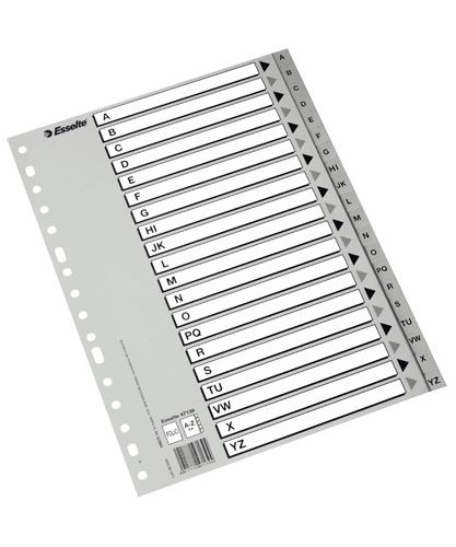 INDICE ESSELTE PP ALF.Fº 20 ps.