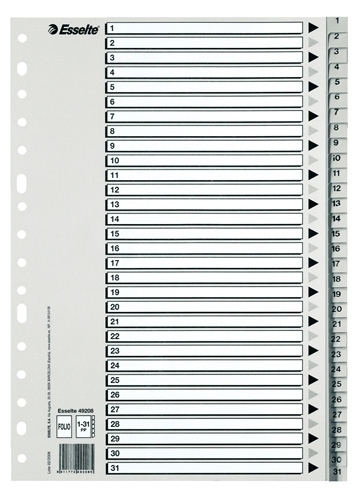 INDICE ESSELTE PP NUM.A4 ps.1-31 IND.B/N