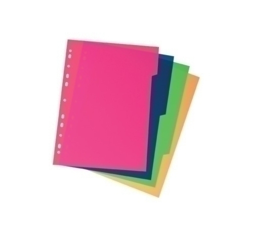 SEPARADORES CARCHIVO PP XXL Fº 4 ps. - Pack de 15 unidades