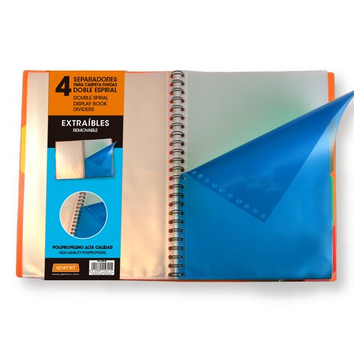 SEPARADORES SENFORT DYNAMIC EXTRA.PP A4 - Pack de 10 unidades