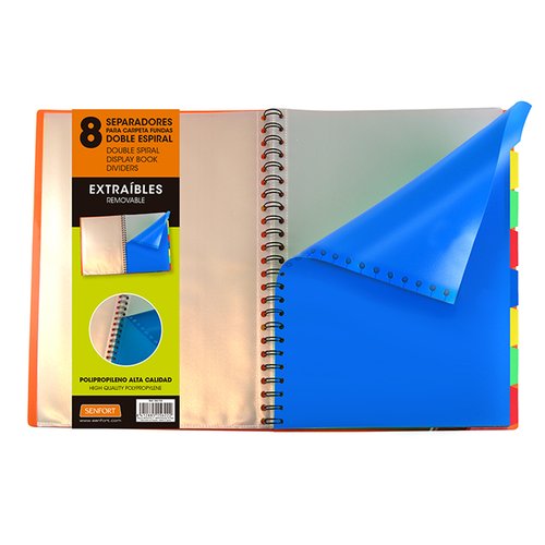 SEPARADORES SENFORT DYNAMIC EXTRA.PP A4 - Pack de 10 unidades