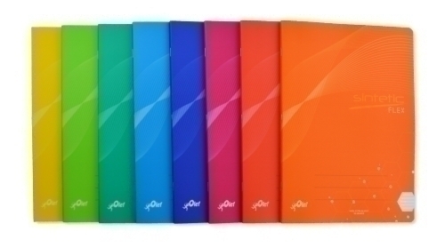 LIBRETA OLEF PP A5+ 48h HZ 90g COL.(8) - Pack de 6 unidades