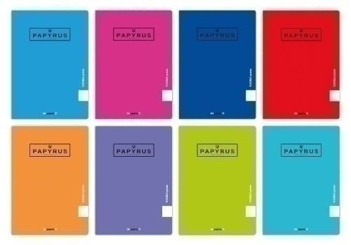 LIBRETA PAPYRUS A4 48h 90g PP P.2,5 SURT - Pack de 10 unidades