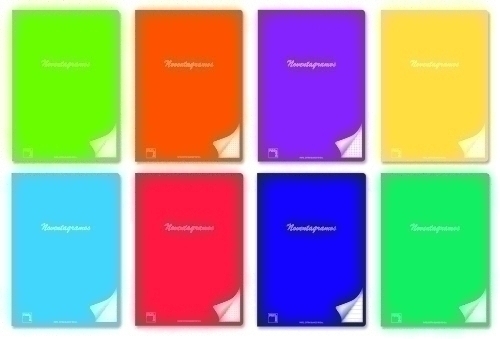 LIBRETA NOVENTAGRAMOS A4 48h. CD.4 ROJO - Pack de 6 unidades