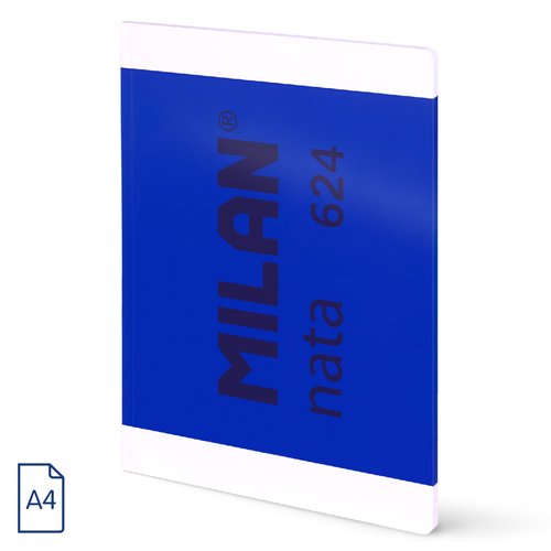 LIBRETA MILAN 624 A4 48h HRZ. AZUL - Pack de 3 unidades