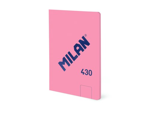 LIBRETA MILAN 430 A6 48h LISO ROSA - Pack de 6 unidades