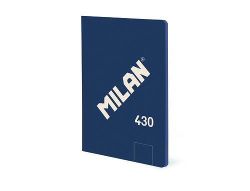 LIBRETA MILAN 430 A6 48h LISO AZUL - Pack de 6 unidades