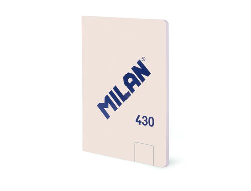 LIBRETA MILAN 430 A6 48h LISO BEIGE - Pack de 6 unidades
