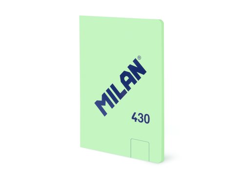 LIBRETA MILAN 430 A6 48h LISO VERDE - Pack de 6 unidades