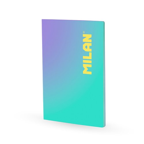 LIBRETA MILAN SUNSET A4 48h HZ. TURQUESA - Pack de 3 unidades