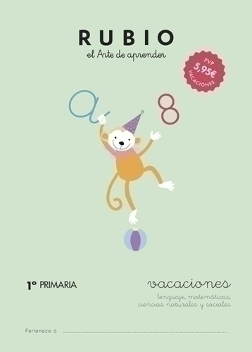 CUADERNO RUBIO A4 VACACIONES 1º PRIMARIA - Pack de 5 unidades
