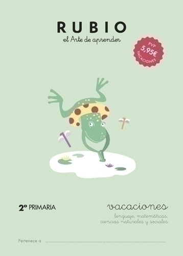 CUADERNO RUBIO A4 VACACIONES 2º PRIMARIA - Pack de 5 unidades