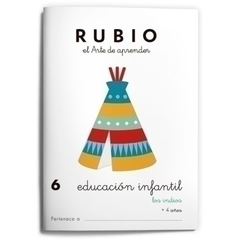 CUADERNO RUBIO A5 EDU. INF. 6 LOS INDIOS - Pack de 10 unidades