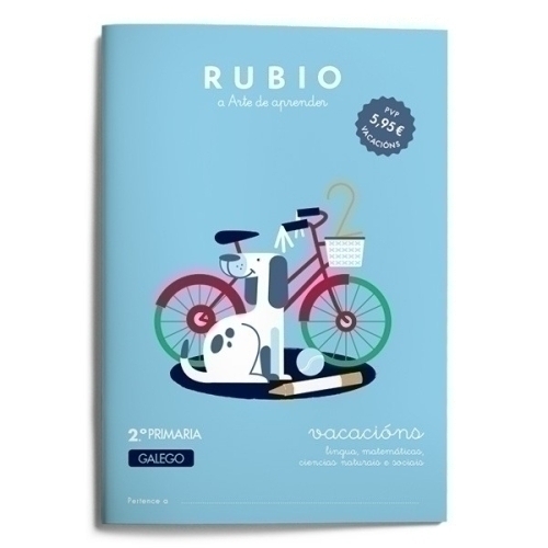 CUADERNO RUBIO GAL.VACACIONS 2º PRIM. - Pack de 5 unidades