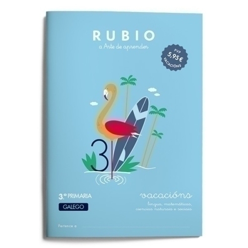 CUADERNO RUBIO GAL.VACACIONS 3º PRIM. - Pack de 5 unidades
