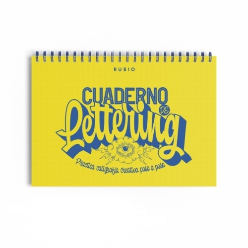 RUBIO CUADERNO DE LETTERING PRACTICA CALIGRAFÍA CREATIVA PASO A PASO