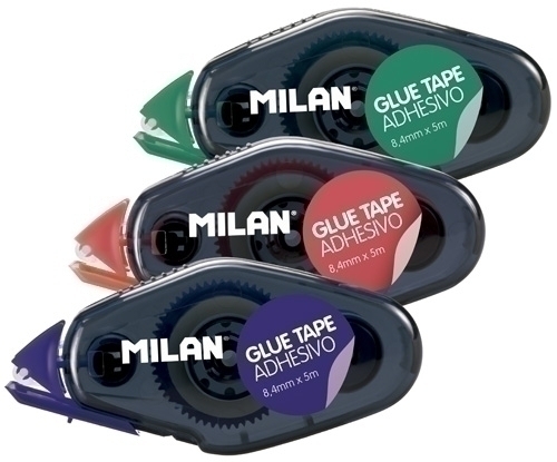 ROLLER ADHESIVO MILAN MINI GLUE TAPE 8,4 - Pack de 24 unidades