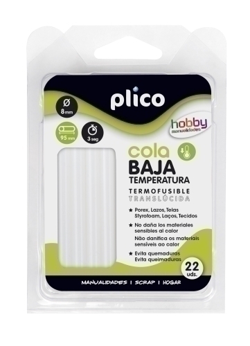 COLA BARRA PLICO BAJA TEMP. blister 22