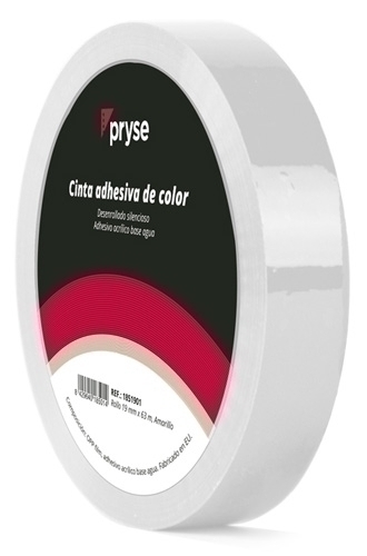 CINTA ADHESIVA PRYSE OPP 19x63 BLANCO - Pack de 6 unidades