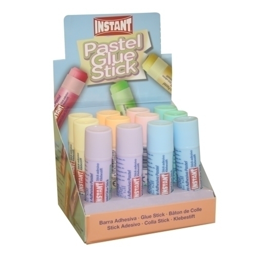 BARRA PEGAMENTO INSTANT PASTEL 20g - Pack de 12 unidades