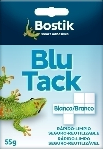 MASILLA ADHESIVA BLU-TACK BLANCO CUART. 1739 Pack 12 Unid