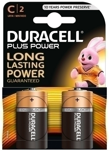 PILAS DURACELL C PLUS (MN1400-LR14) B/2