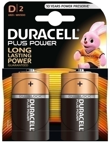 PILAS DURACELL D PLUS (MN1300-LR20) B/2