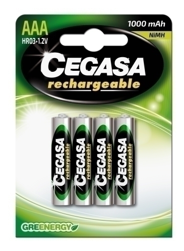 PILAS CEGASA RECARGABLES HR03 B/4