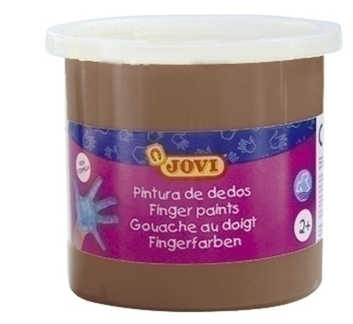 PINTURA DEDOS JOVI 125 ml MARRON - Pack de 5 unidades