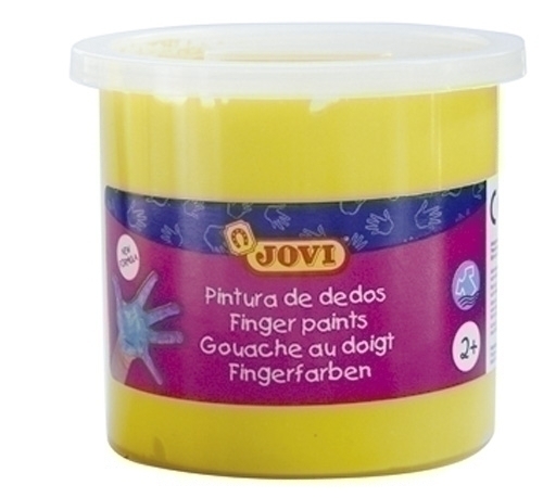 PINTURA DEDOS JOVI 125 ml AMARILLO - Pack de 5 unidades