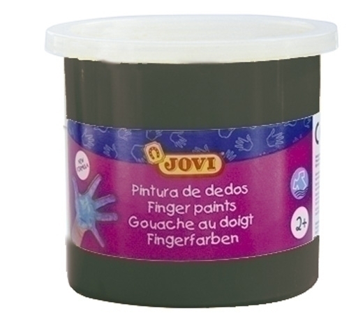 PINTURA DEDOS JOVI 125 ml NEGRO - Pack de 5 unidades