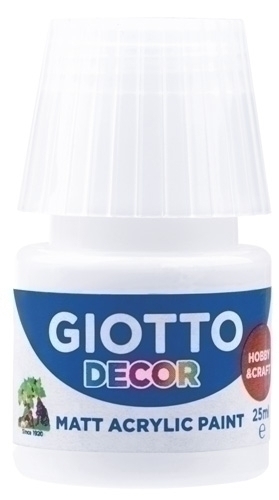 PINTURA ACRIL.GIOTTO 25 ml BLANCO - Pack de 6 unidades