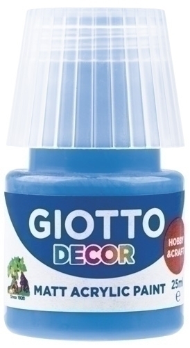 PINTURA ACRIL.GIOTTO 25 ml AZUL CYAN - Pack de 6 unidades