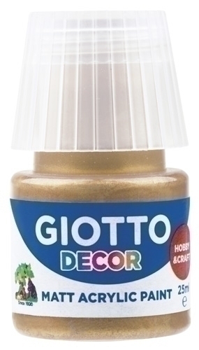 PINTURA ACRIL.GIOTTO 25 ml ORO - Pack de 6 unidades