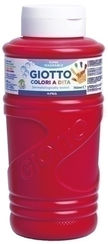 PINTURA DEDOS GIOTTO 750 ml ROJO