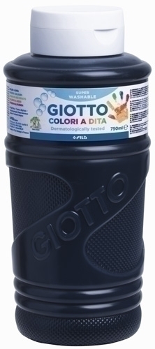 PINTURA DEDOS GIOTTO 750 ml NEGRO