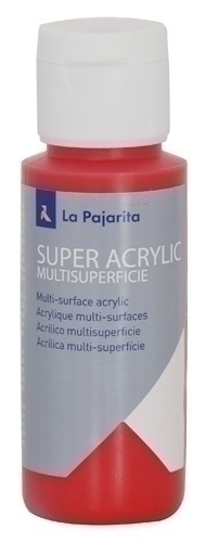 PINTURA ACRIL.PAJARITA 60 ml ROJO A-08 - Pack de 6 unidades