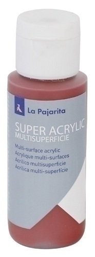 PINTURA ACRIL.PAJARITA 60 ml OX.ROJ.A-27 - Pack de 6 unidades