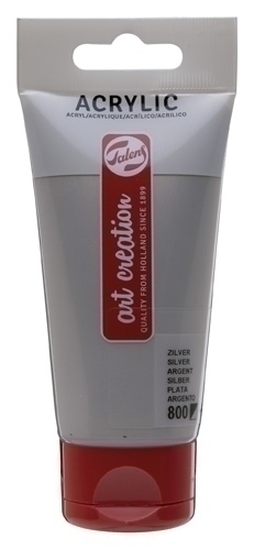 PINTURA ACRIL.TALENS 75 ml PLATA - Pack de 3 unidades