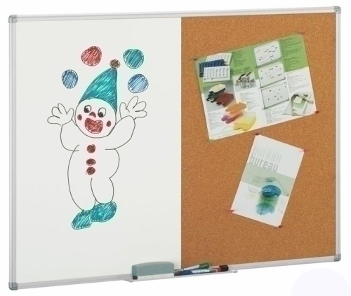 PIZARRA DOBLE USO 122x183 CORCHO+BLANCO