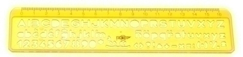 PLANTILLA ROTULACION 6mm - Pack de 20 unidades