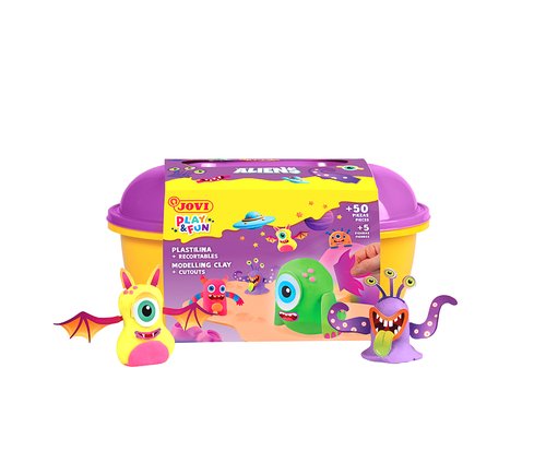 PLASTILINA JOVI PLAY&FUN COFRE ALIENS